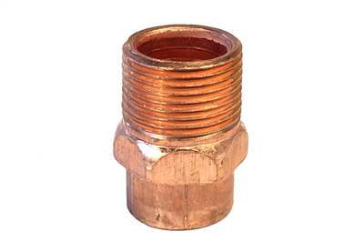 Male Adapter, Copper, 1
